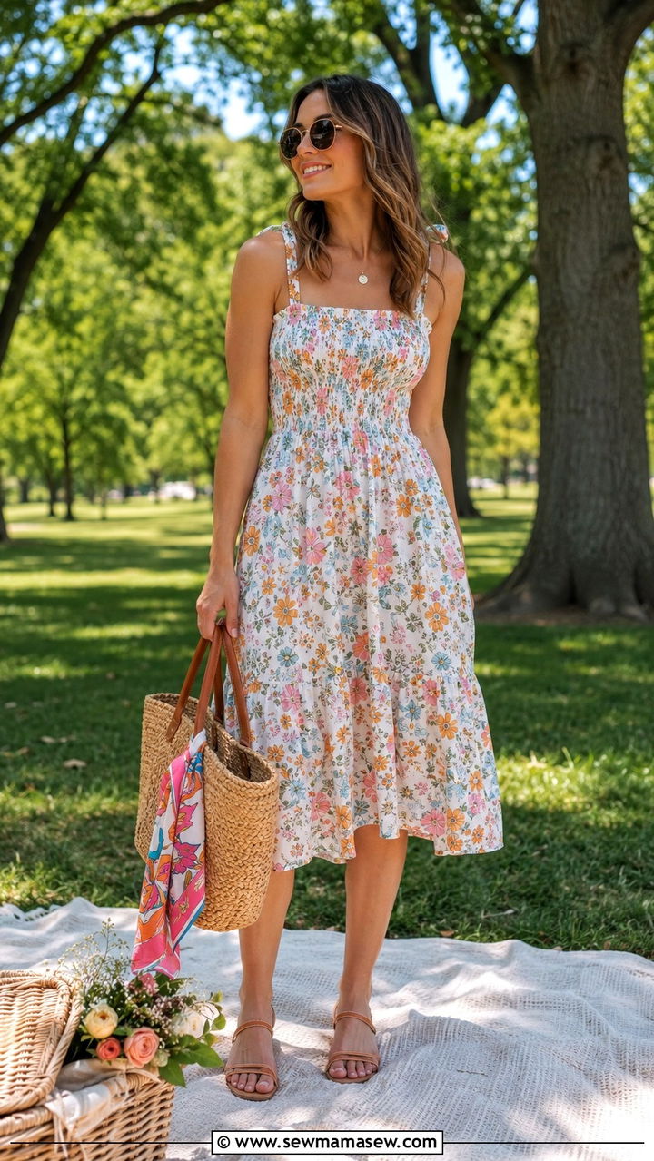 Smocked Sundress Spring Outfit - 30 spring outfits 2026 women aesthetic