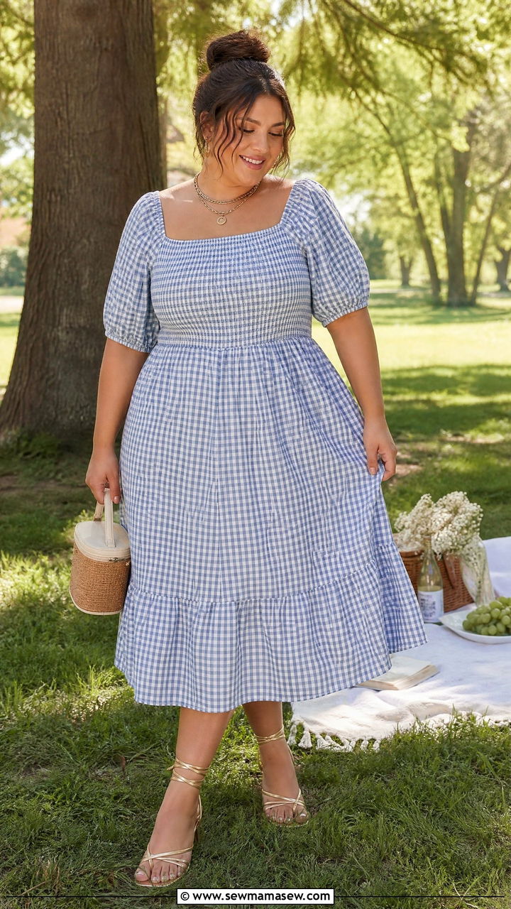 Smocked Sundress Summer Outfit - 30 Plus size summer dresses