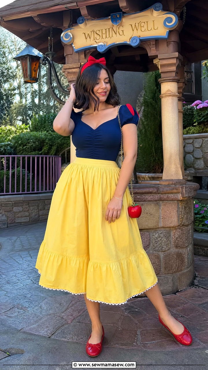 Snow White Primary Color Outfit - 35 Magic Kingdom outfit ideas