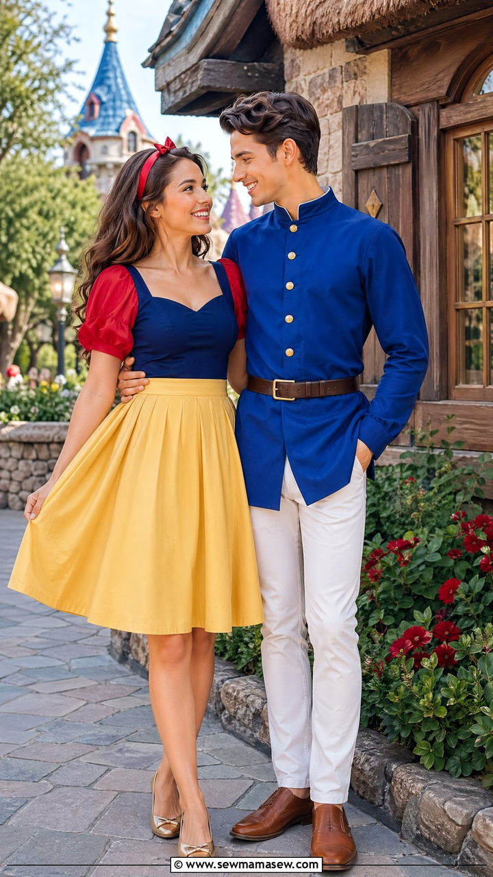 Snow White and Prince Couple Outfit - 35 Disney outfit ideas for couples