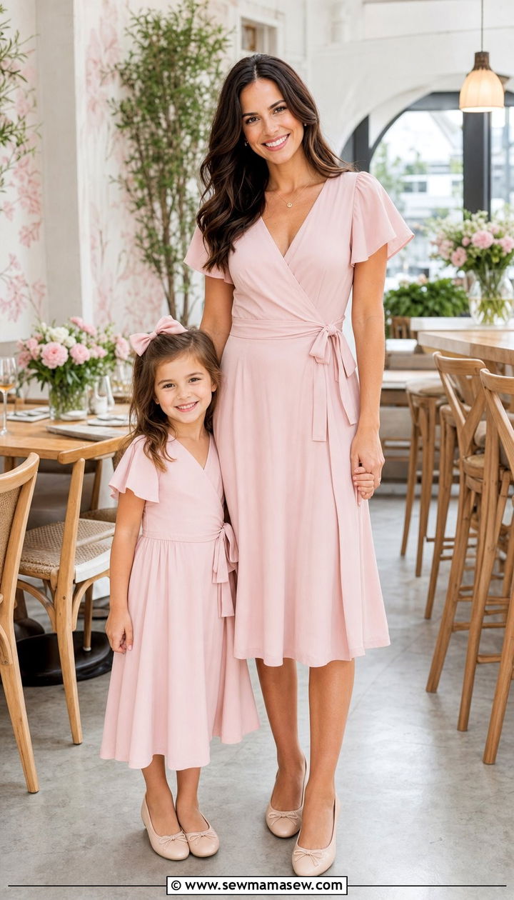 Soft Pastel Matching Dress Sets - 25 Spring mother daughter outfits