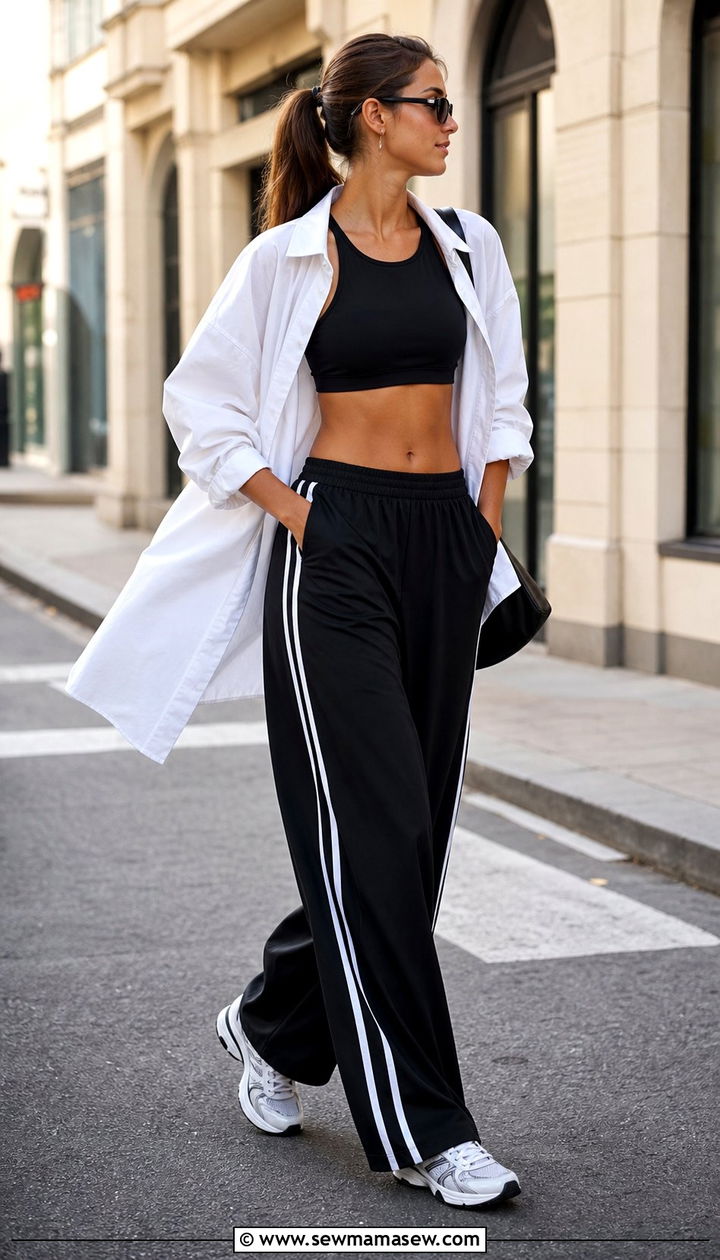 Sports Bra and Track Pants Outfit - 25 Sporty chic outfit ideas running