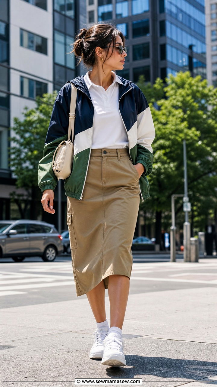 Sporty Chic Windbreaker Outfit - 20 Spring 2026 outfit trends