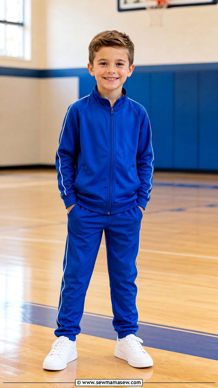 Sporty Tracksuit With Matching Sneakers - 30 Elementary school picture day outfit ideas
