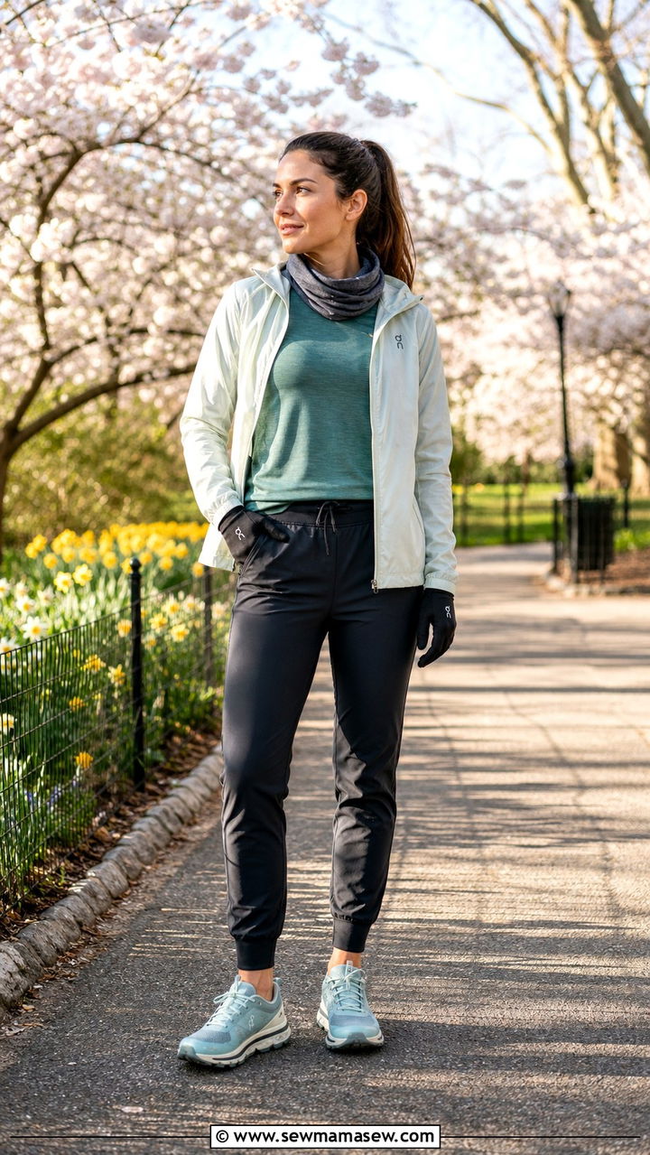 Spring layered 10K running outfit - 20 10K outfit ideas