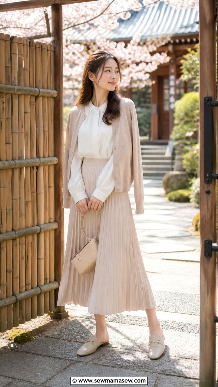 Spring temple visit outfit Kyoto - 40 What to wear in Kyoto