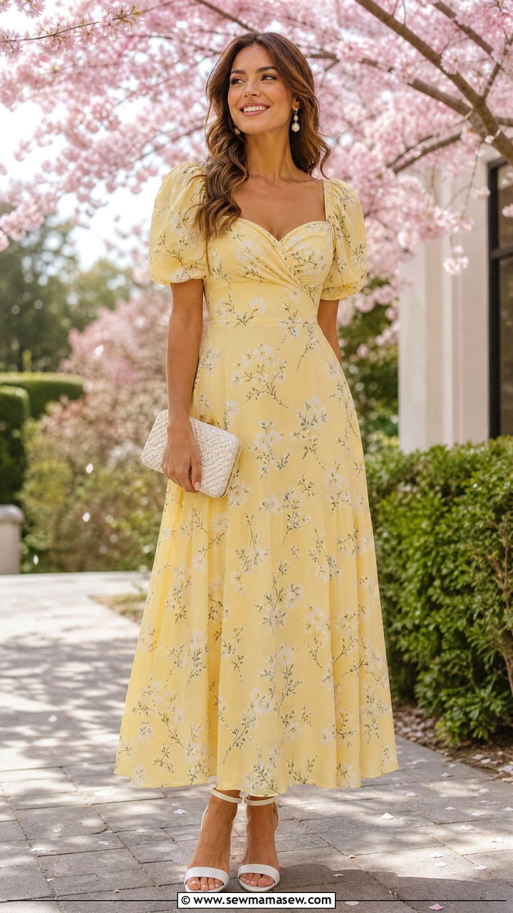 Spring wedding maxi dress for guest - 35 Maxi dress for wedding guest outfit ideas
