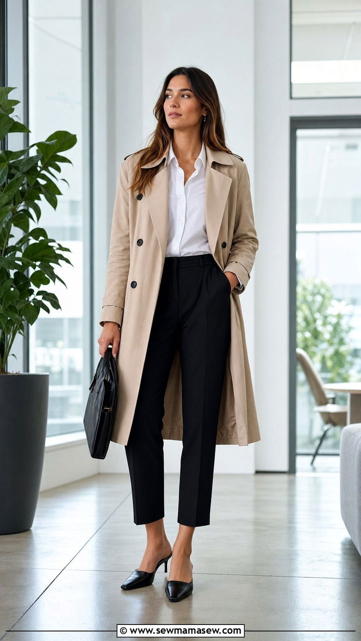Square Toe Kitten Heel Mules for Work - 25 Square toe heel outfit ideas