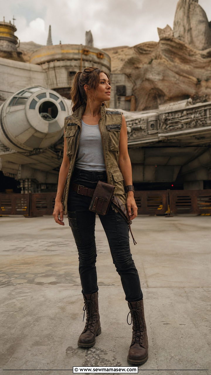 Star Wars Galaxys Edge Disney bounding outfit with cargo vest - 40 What to wear in Disney World