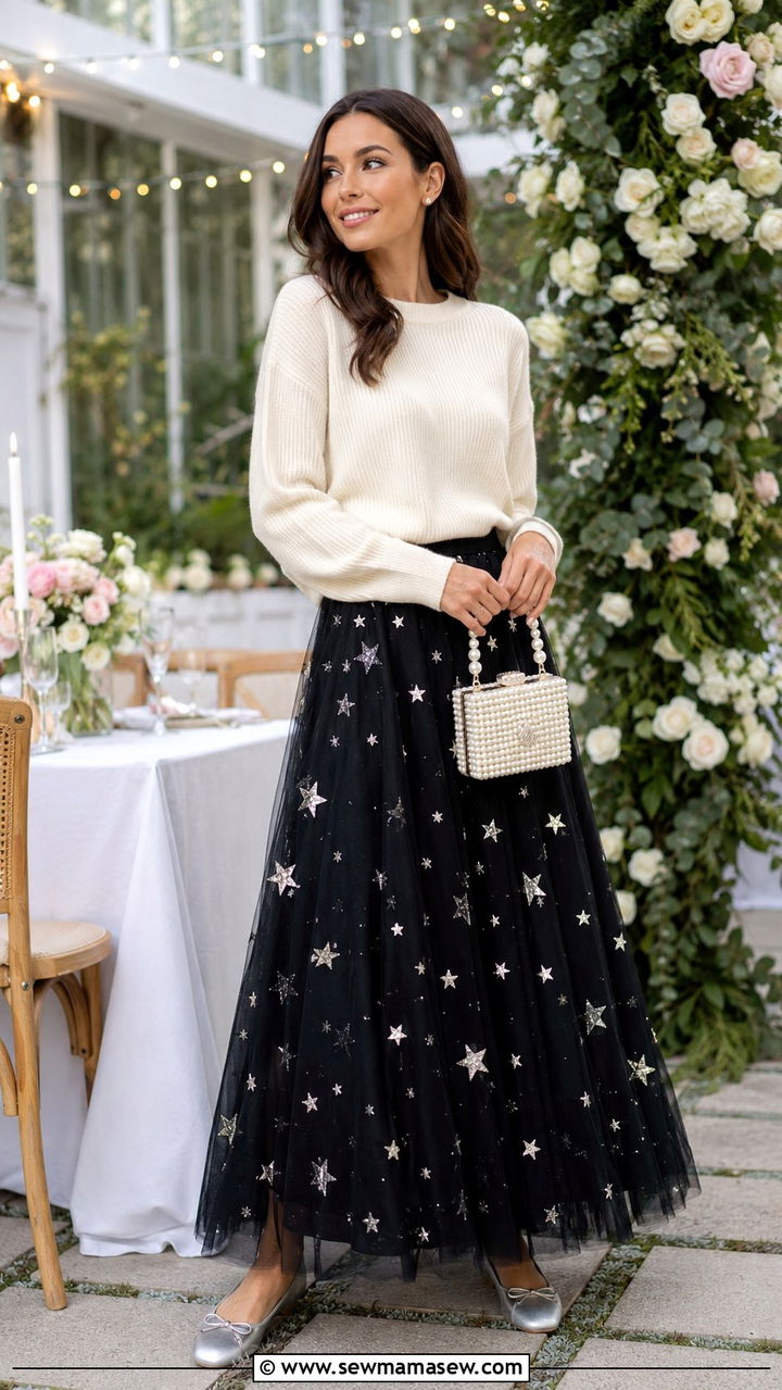 Starry Tulle Skirt Outfit - 30 celestial outfits to copy
