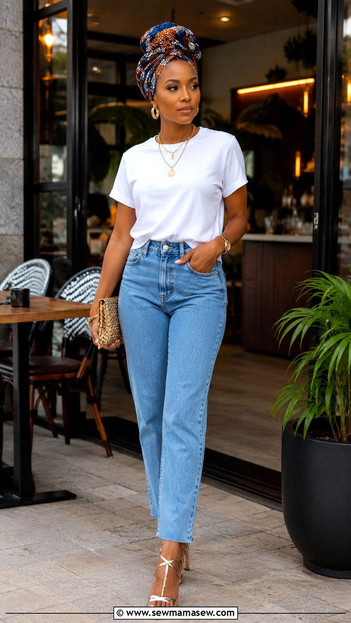 Statement Accessories and Basic Separates Outfit - 25 Nairobi outfit ideas