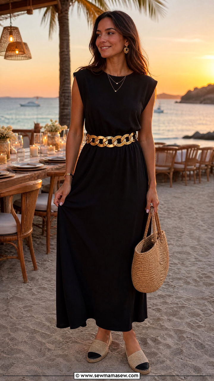 Statement Belt Maxi Dress Outfit - 25 How to style a statement belt