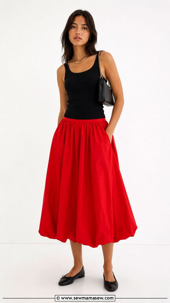 Statement Skirt and Fitted Top Outfit - 25 2026 outfits for women