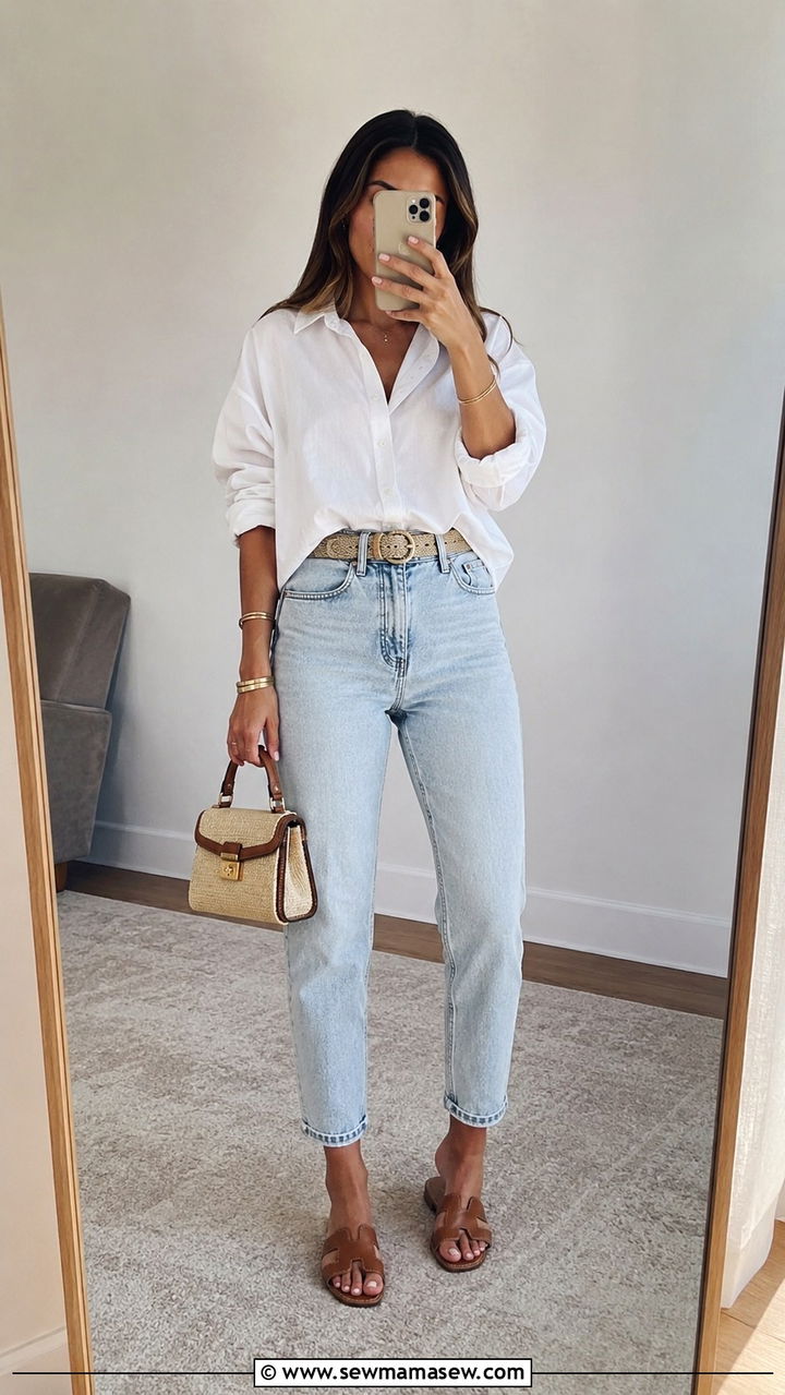 Stonewashed Jeans With Oversized Sweater - 30 Stonewashed jeans outfit ideas