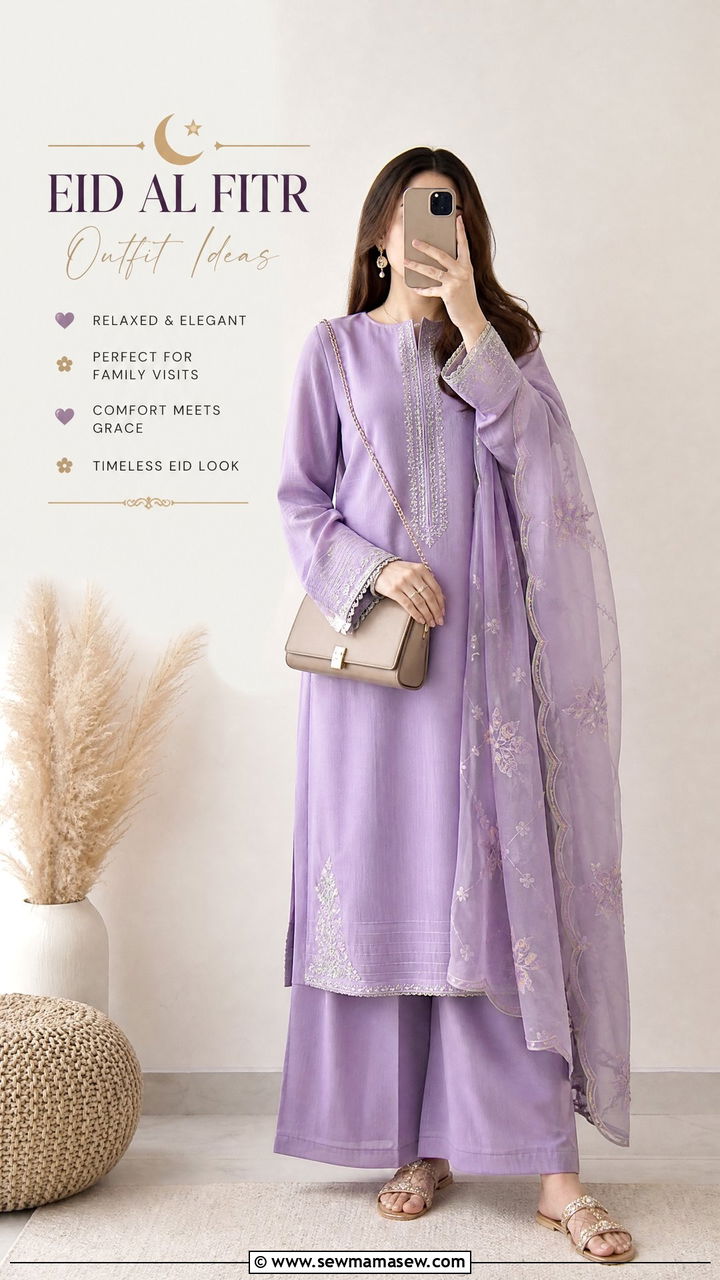 Straight Kurta with Palazzo Pants - 30 Eid al Fitr outfit ideas