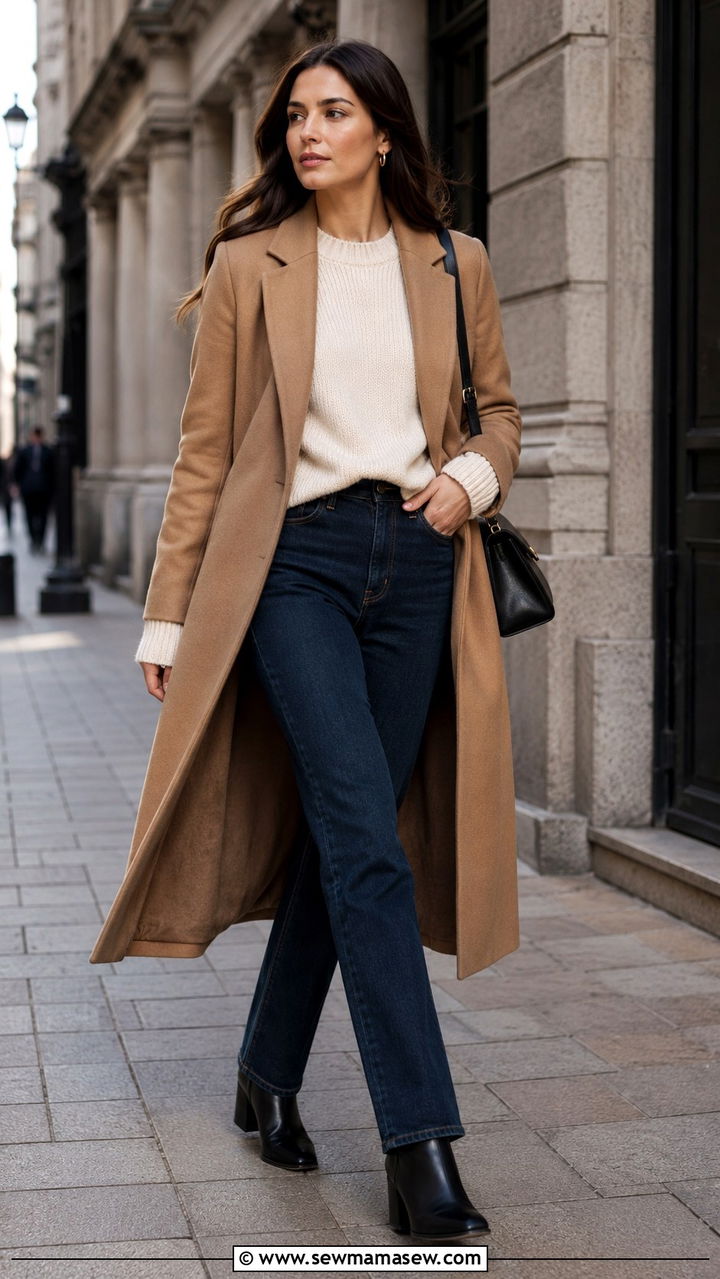 Straight Leg Jeans with Espadrille Wedges and Striped Shirt - 30 Straight leg jeans outfit ideas with heels