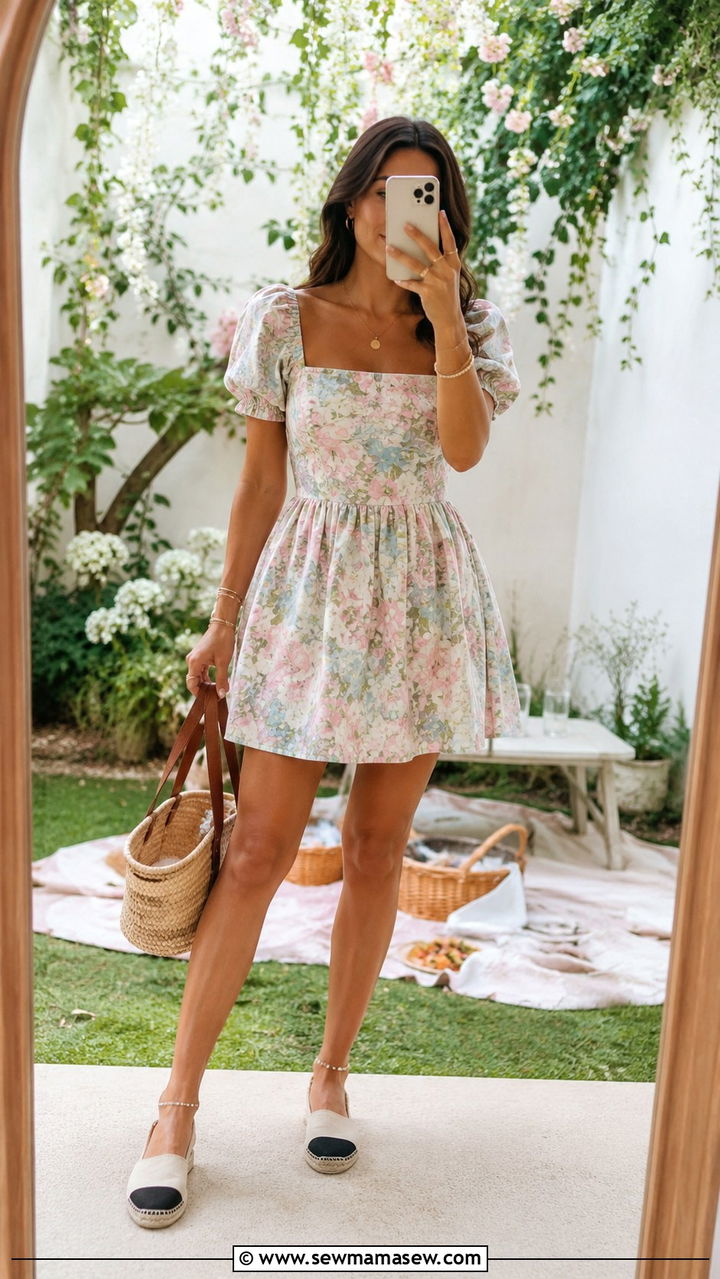 Strapless Knit Maxi Dress with Statement Earrings - 30 spring resort wear outfit ideas