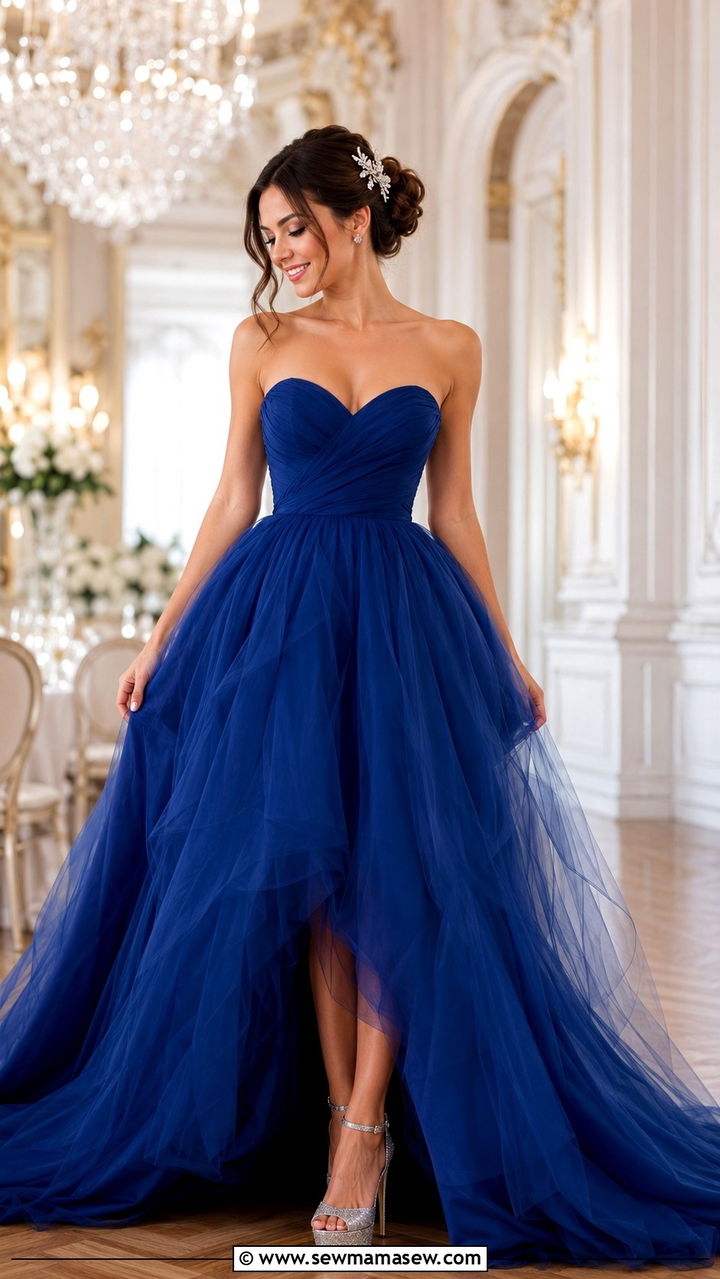 Strapless tulle ball gown for wedding - 25 White tie wedding guest outfit ideas
