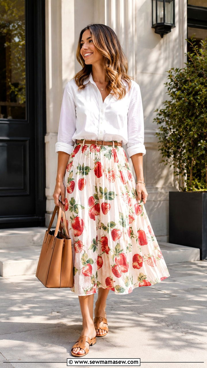 Strawberry Red Barn Jacket With Light Wash Straight Leg Jeans And White Sneakers - 20 Strawberry girl outfit ideas 2026