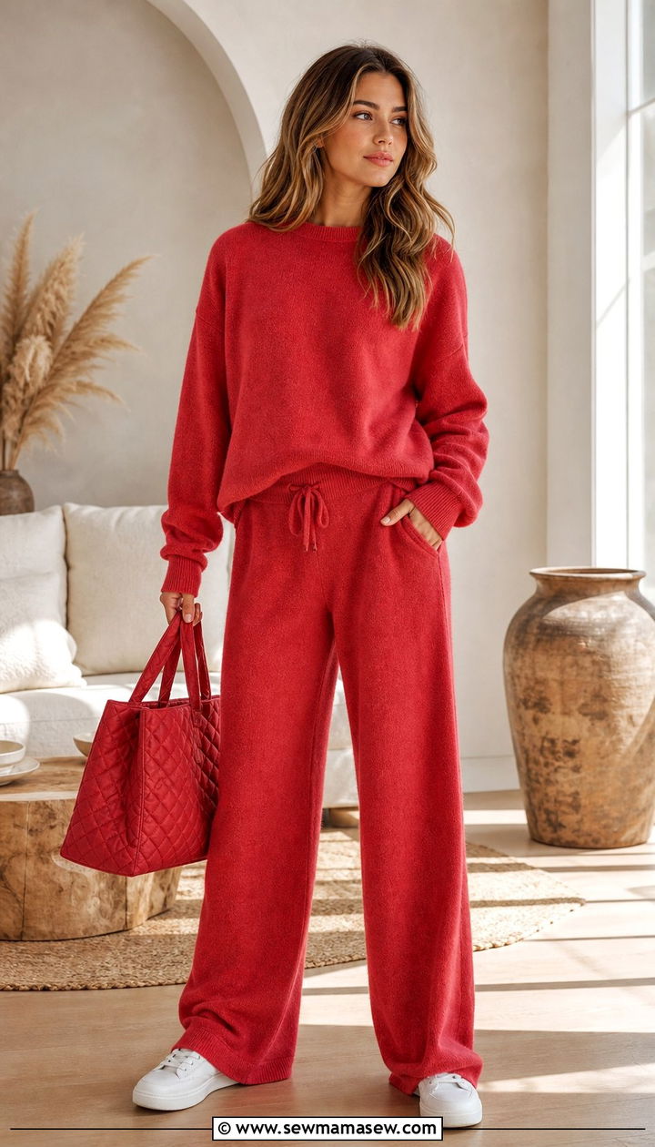 Strawberry Red Matching Lounge Set - 25 Strawberry girl outfits