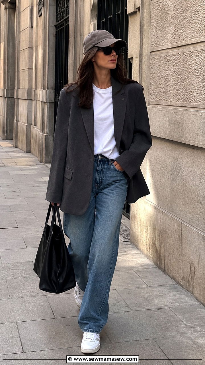 Street Style Blazer Outfit - 30 Pinterest outfits ideas