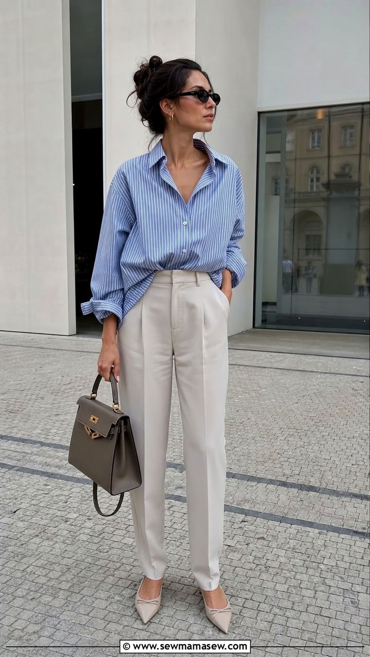 Striped Shirt Outfit - 25 cute outfits 2026