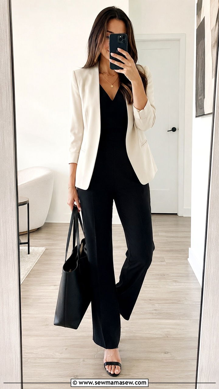 Structured Jumpsuit Law School Outfit - 30 Law student outfit ideas