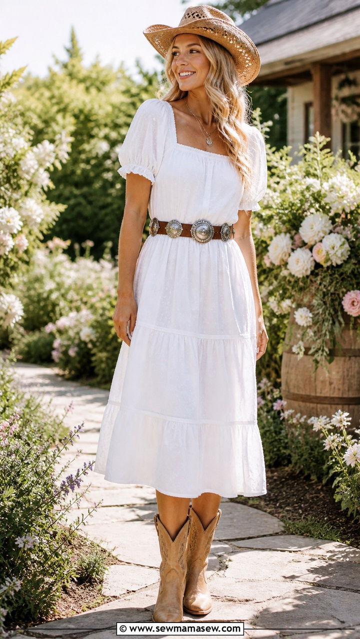 Suede Fringe Jacket with White Tee and Flared Jeans - 40 Western outfit ideas