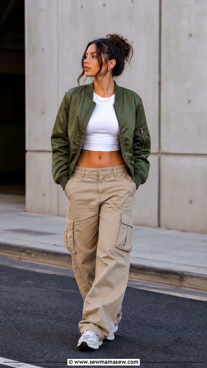 Suede Jacket With Midi Skirt and Knee High Boots - 40 cute jacket outfits