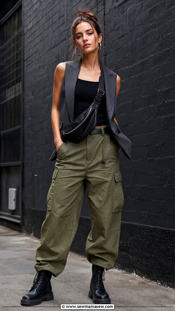 Suit Waistcoat With Cargo Pants - 25 casual waistcoat vest outfits