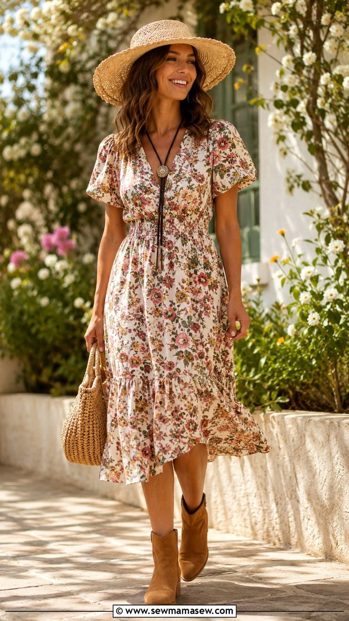 Summer Dress With Bolo Tie - 20 Western outfit ideas with bolo tie