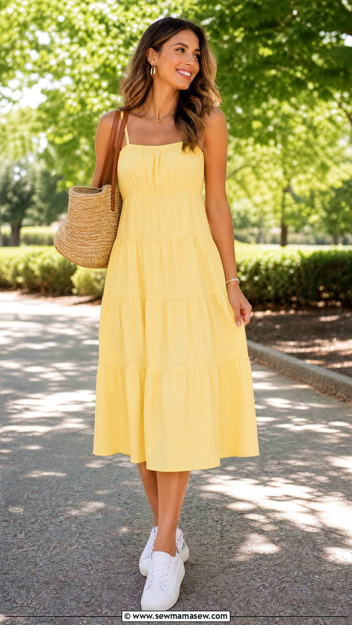 Summer Yellow Sundress Outfit - 30 Summer yellow outfit ideas