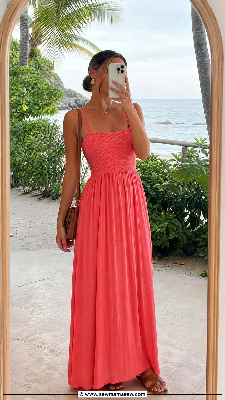 Summer maxi dress for beach wedding guest - 35 Maxi dress for wedding guest outfit ideas
