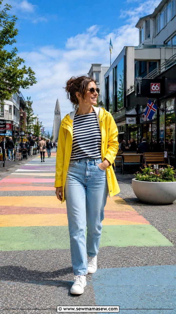 Summer outfit Reykjavik casual light layers - 25 Reykjavik outfit ideas