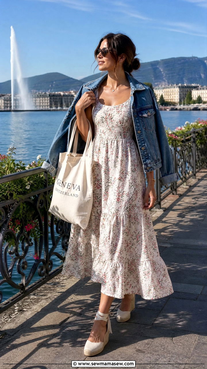 Sundress And Espadrilles For Geneva Lakefront - 25 Geneva outfit ideas