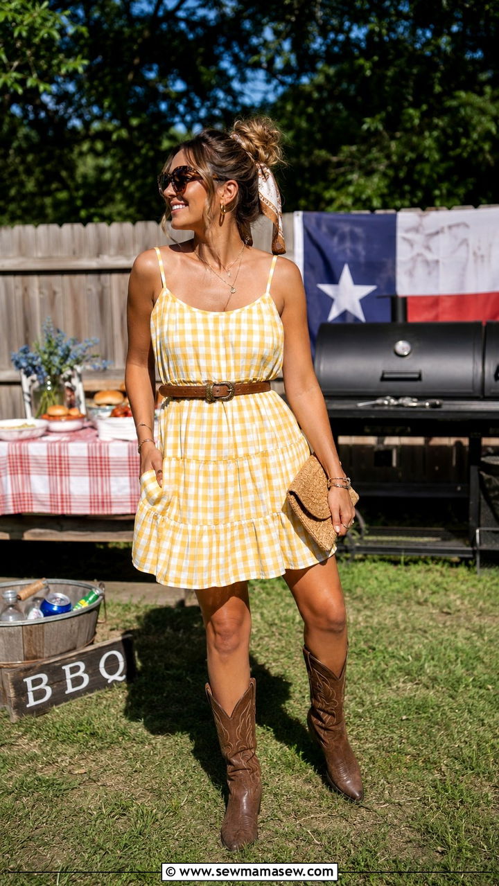 Sundress With Cowgirl Boots Outfit - 30 Texas outfit ideas for women