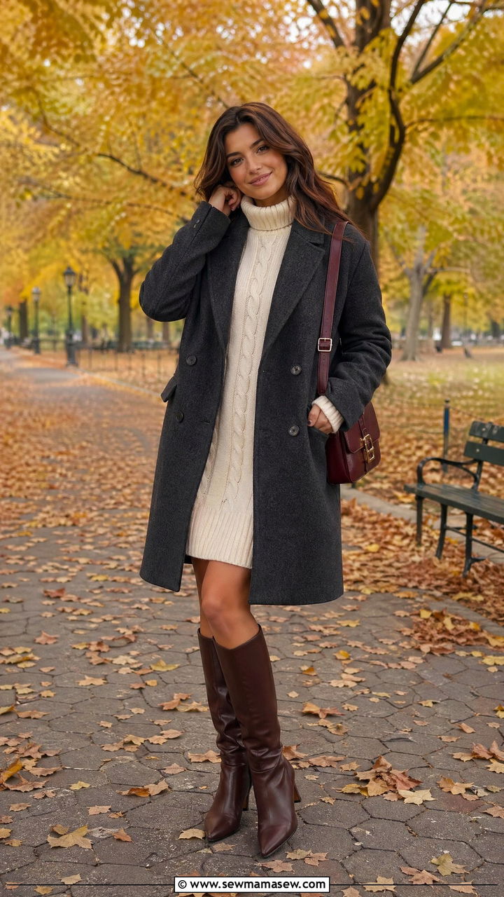 Sweater Dress Outfit Fall Winter - 35 dress outfits inspo