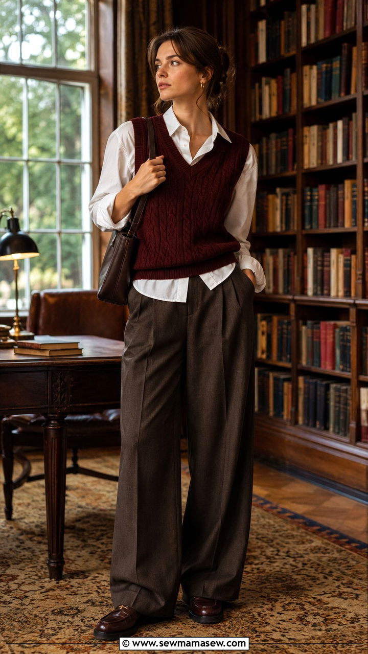 Sweater Vest And Button Up Shirt Outfit - 25 90s outfits inspo