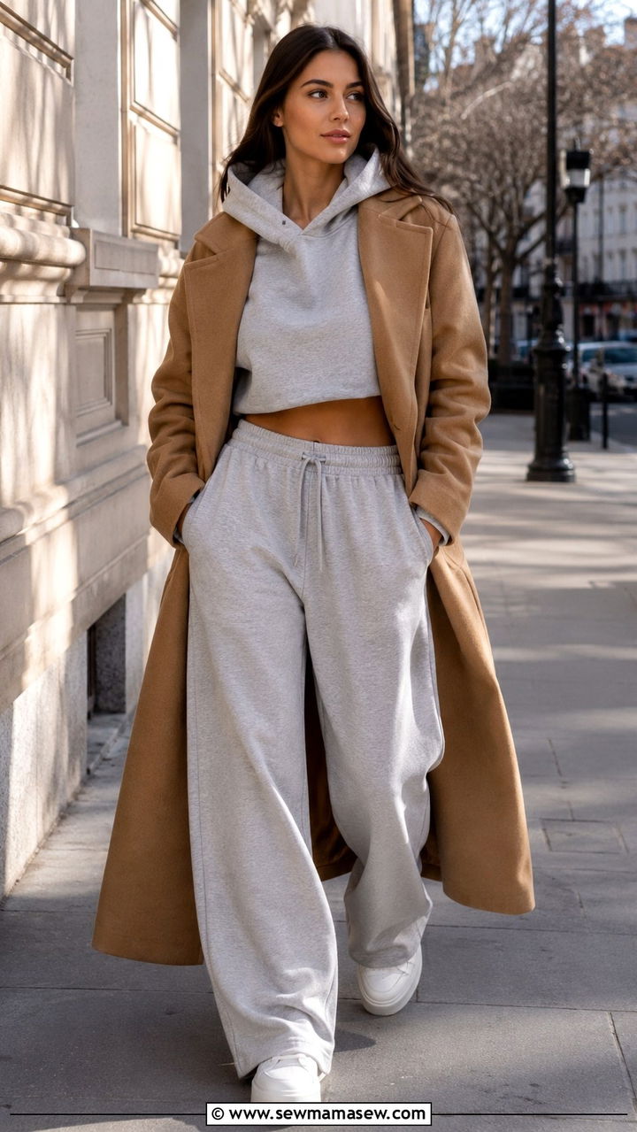 Sweatpant Lounge Outfit - 30 trouser outfit ideas for women