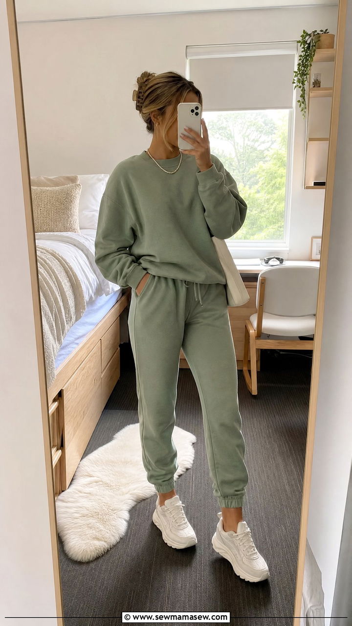 Sweatpants With Matching Sweatshirt Outfit - 30 College move in day outfit ideas
