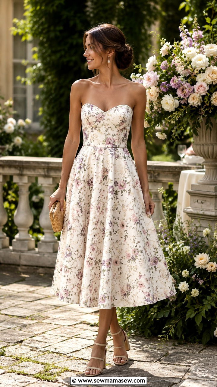 Sweetheart Neckline Dress Outfit for Spring - 20 spring outfits for women with big bust