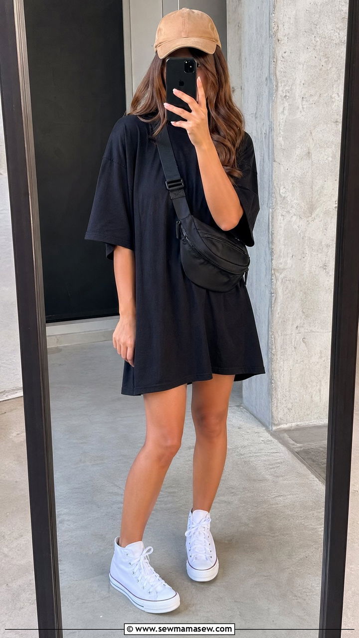 T Shirt Dress Outfit Casual Summer - 35 dress outfits inspo