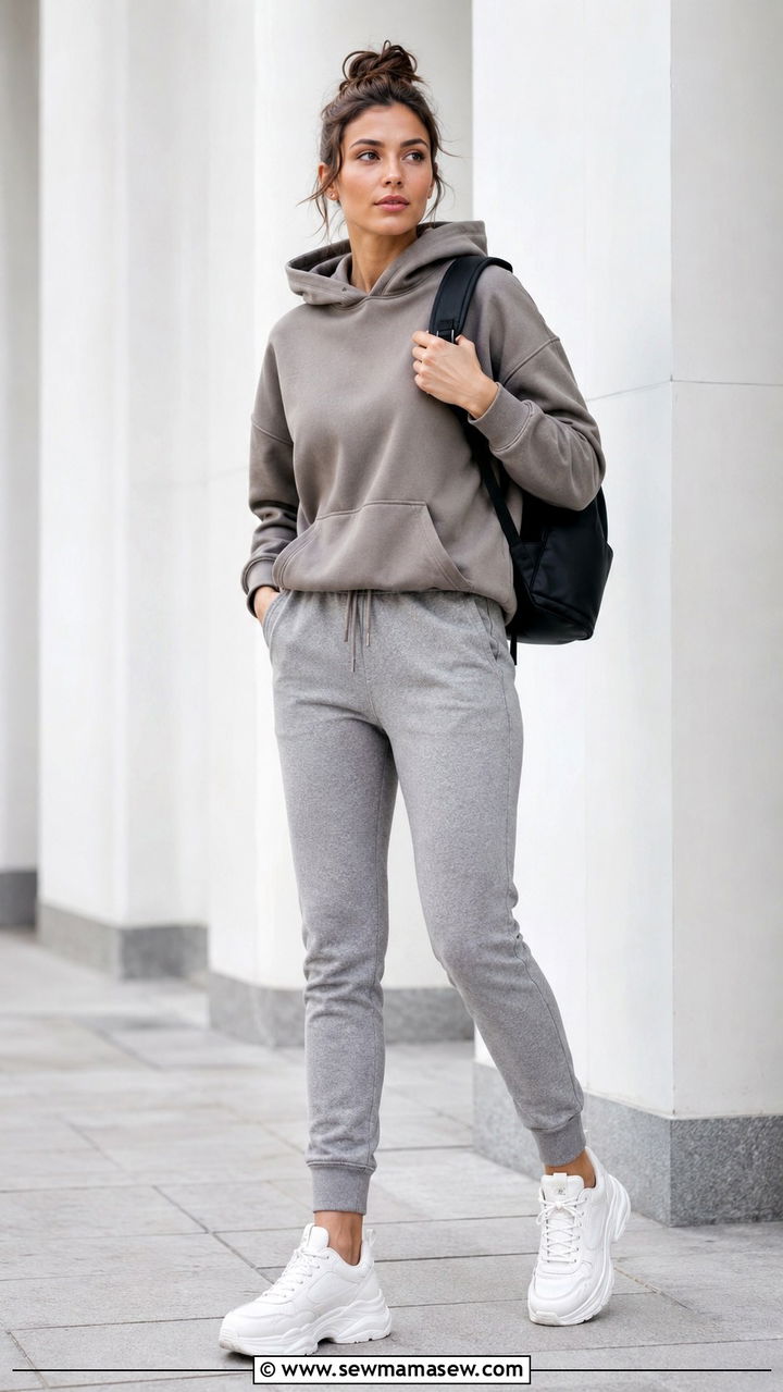 T shirt dress and sneakers outfit - 20 casual casual outfits