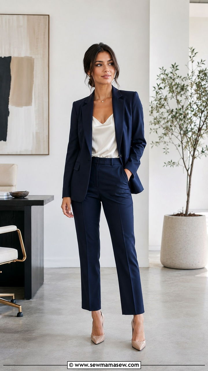 Tailored Blazer and Trousers Petite 53 - 20 Petite outfit ideas 5'3