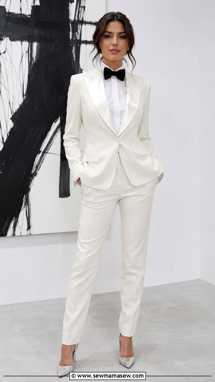 Tailored Ivory Tuxedo Suit - 25 Awards show outfit ideas