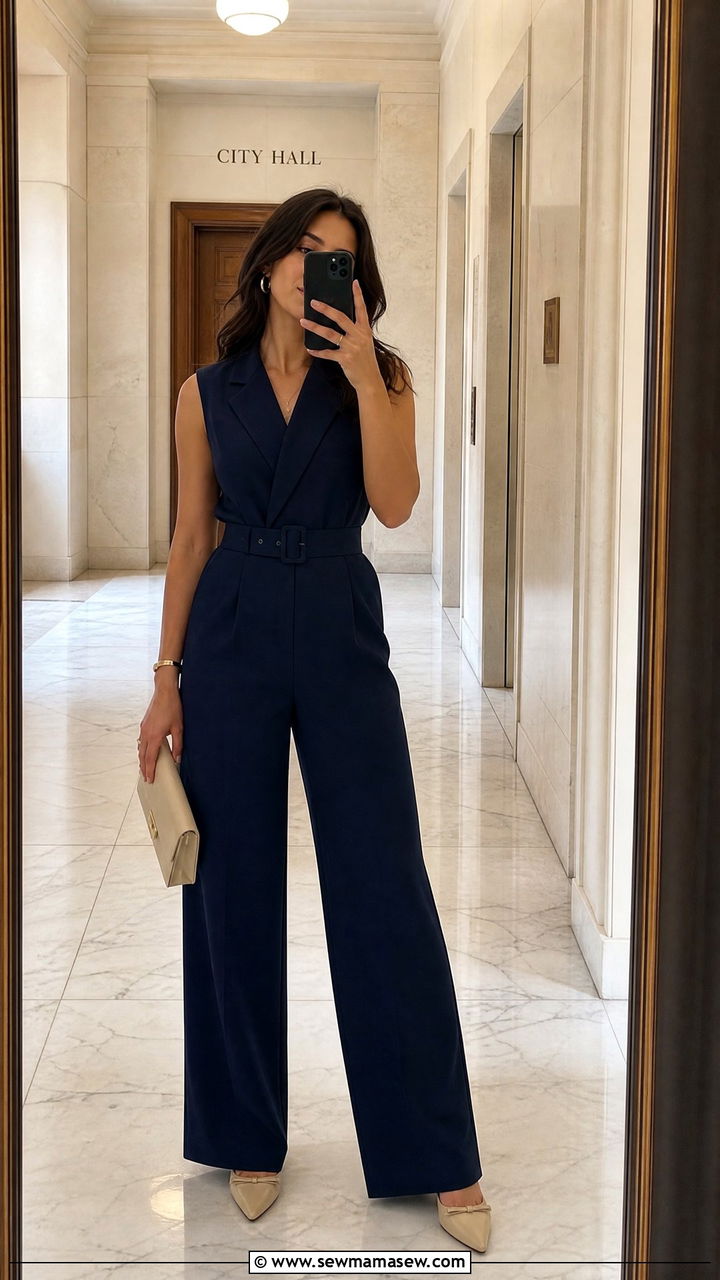 Tailored Jumpsuit City Hall Wedding Guest - 25 City hall wedding guest outfits