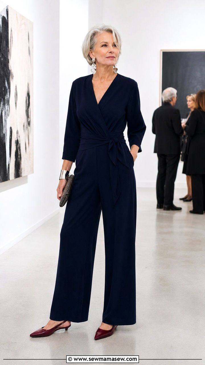 Tailored Jumpsuit Parisian Women Over 60 - 30 Parisian outfits for women over 60