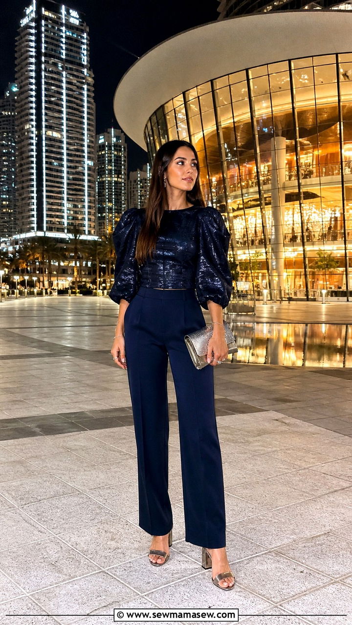 Tailored Trousers with a Statement Top - 40 What to wear in Dubai