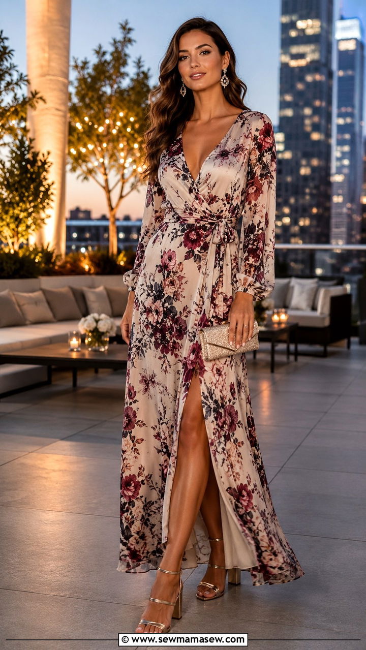 Tall Women Maxi Dress Party Outfit - 30 Party outfits for tall women
