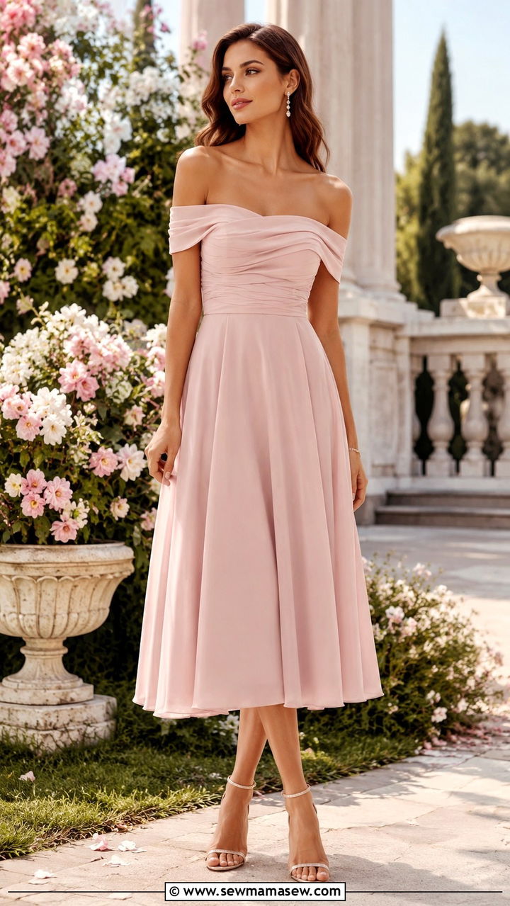 Tall Women Off Shoulder Dress Party Outfit - 30 Party outfits for tall women